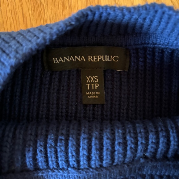 Banana Republic Oversized Navy 100% Cotton Sweater - Picture 5 of 8
